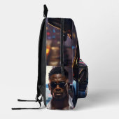 Hip Hop - American Rap Star - Bedrukte Rugzak (Links)