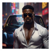 Hip Hop - American Rap Star - Perfect Poster (Voorkant)