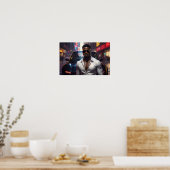 Hip Hop - Amerikaanse Rap Ster - Poster (Keuken)