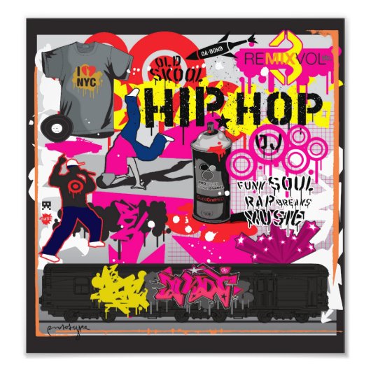 Hip Hop Art Poster (Voorkant)