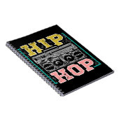 Hip Hop Artists Cassettes Old School Rap Notitieboek (Rechterzijde)