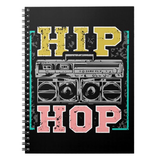Hip Hop Artists Cassettes Old School Rap Notitieboek (Voorkant)