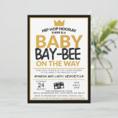 Hip Hop Baby Shower Uitnodiging (Staand voorkant)