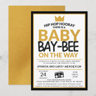 Hip Hop Baby shower Uitnodiging