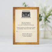 Hip Hop Bar Mitzvah RSVP Reply Card Kaartje (Staand voorkant)