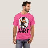 Hip Hop Bart Baseball T-shirt (Voorkant volledig)