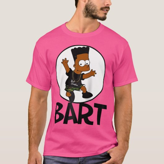 Hip Hop Bart Baseball T-shirt (Voorkant)