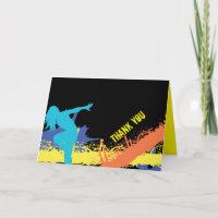 HIP HOP Bat Bar Mitzvah Dank-u Kaart