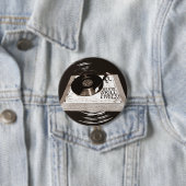 HIP HOP BEATS SKILL LYRICS OP PLATENSPELER SLEUTEL RONDE BUTTON 7,6 CM (In situ)