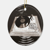 HIP HOP BEATT SKILL LYRICS OP PLATENSPELER KERAMISCH ORNAMENT (Links)