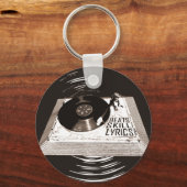 HIP HOP BEATT SKILL LYRICS OP PLATENSPELER SLEUTELHANGER (Voorkant)