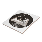 HIP HOP BEATT SKILL LYRICS OP PLATENSPELER TEGELTJE (Zijkant)