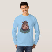 Hip-Hop Beaver with Chain – Urban Christmas Style T-shirt (Voorkant volledig)