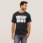 Hip Hop Blok Typografie T-shirt (Voorkant volledig)