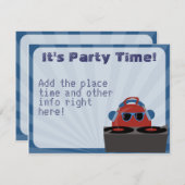 Hip Hop Bouncy Ball DJ Party Kaart (Voorkant / Achterkant)