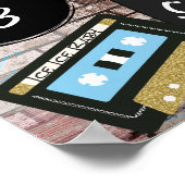 Hip Hop {BOY} Baby shower-Oooh Baby-Bar Teken Poster (Hoek)