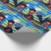 Hip Hop Break Dancing 2 KidsHappy BIrthday Cadeaupapier (Hoek)