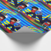 Hip Hop Break Dansen 2 Kinder Cadeaupapier (Hoek)