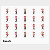 Hip Hop Breakdance Jazz Girl Dancer Overweging Ronde Sticker (Vel)