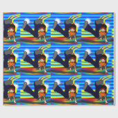 Hip Hop Breakdancing Kind Cadeaupapier (Vlak)