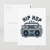 Hip hop briefkaart (Voorkant / Achterkant)