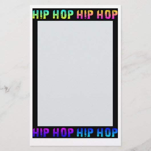 Hip Hop briefpapier, pas aan Briefpapier (Voorkant)