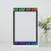 Hip Hop briefpapier, pas aan Briefpapier (Staand voorkant)