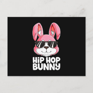 Hip Hop Bunny Easter Boys Girls Kinder Mannen Koni Briefkaart