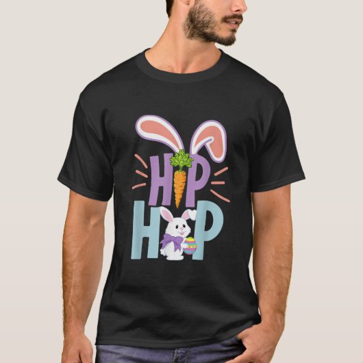 Hip Hop Bunny Easter Day  T-shirt (Voorkant)