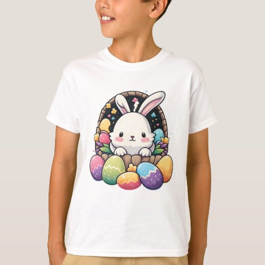 Hip Hop Bunny Kinder Shirt - Gift for Easter Famil (Voorkant)