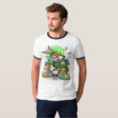 Hip Hop Bunny Men's Ringer T-Shirt  (Voorkant volledig)