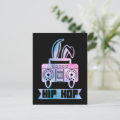 Hip Hop Bunny Music Rabbit Briefkaart (Staand voorkant)