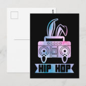 Hip Hop Bunny Music Rabbit Briefkaart (Voorkant / Achterkant)