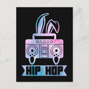 Hip Hop Bunny Music Rabbit Briefkaart