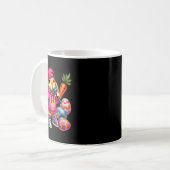 Hip Hop Bunny Pasen Eieren Microfoon Vibe Koffiemok (Voorkant links)