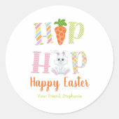 Hip Hop Bunny Pasen Zak Sticker Cadeautjes (Voorkant)