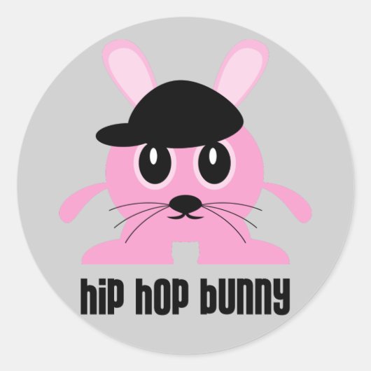 Hip Hop Bunny Stickers (Voorkant)