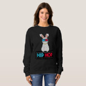 Hip Hop Bunny Toddler Easter Bunny Rap 2 Trui (Voorkant volledig)