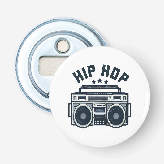 Hip hop button flesopener (Voorkant)