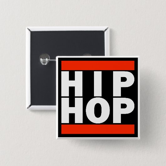 HIP HOP-Button Vierkante Button 5,1 Cm (Voorkant /achterkant)