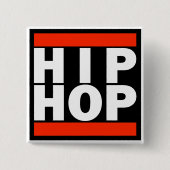 HIP HOP-Button Vierkante Button 5,1 Cm (Voorkant)