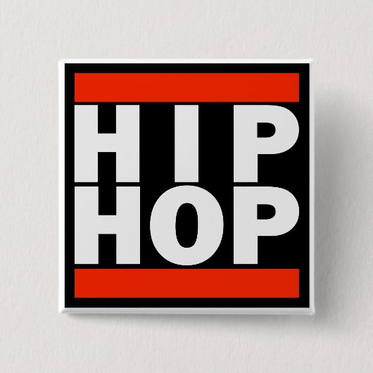 HIP HOP-Button Vierkante Button 5,1 Cm (Voorkant)