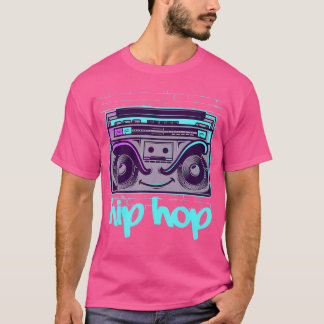 Hip Hop Cassette Recorder Rapper Muziek 90S Hiphop T-shirt