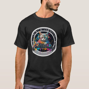 Hip Hop Cat Hoofdtelefoon DJ Muziek Turn Table Coo T-shirt