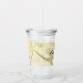 Hip Hop Chain Faux Sparkles Monogramme Name Acr Acryl Drinkbeker (Voorkant)