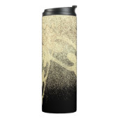 Hip Hop Chain Faux Sparkles Monogramme Name Thermosbeker (Gedraaid links)