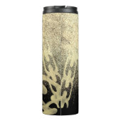 Hip Hop Chain Faux Sparkles Monogramme Name Thermosbeker (Achterkant)