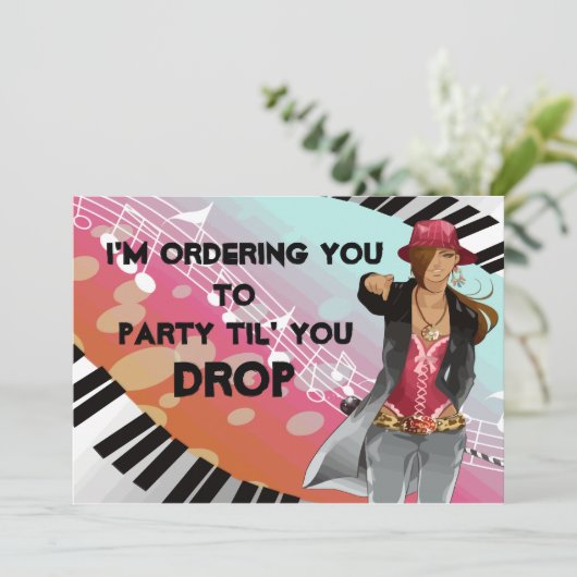 Hip Hop Chick set Kaart (Staand voorkant)