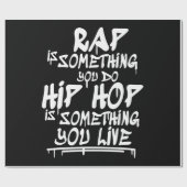 Hip Hop Cool Guote Hip Hop Lovers Gift Cadeaupapier (Vlak)
