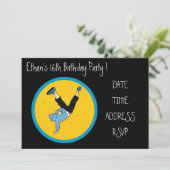 Hip Hop cool tiener jongens verjaardagsfeestje Kaart (Staand voorkant)